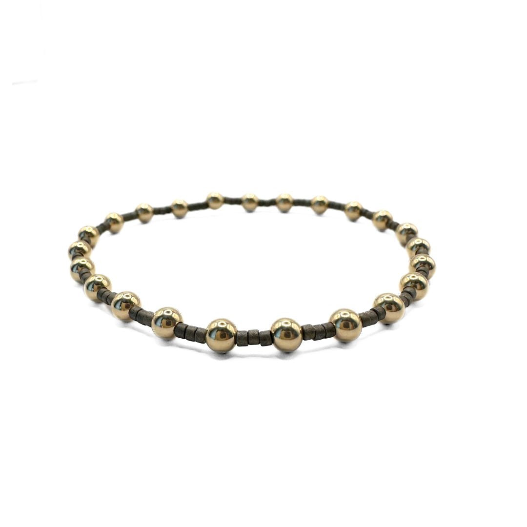 Erin Gray 4mm Newport Graphite Bracelet