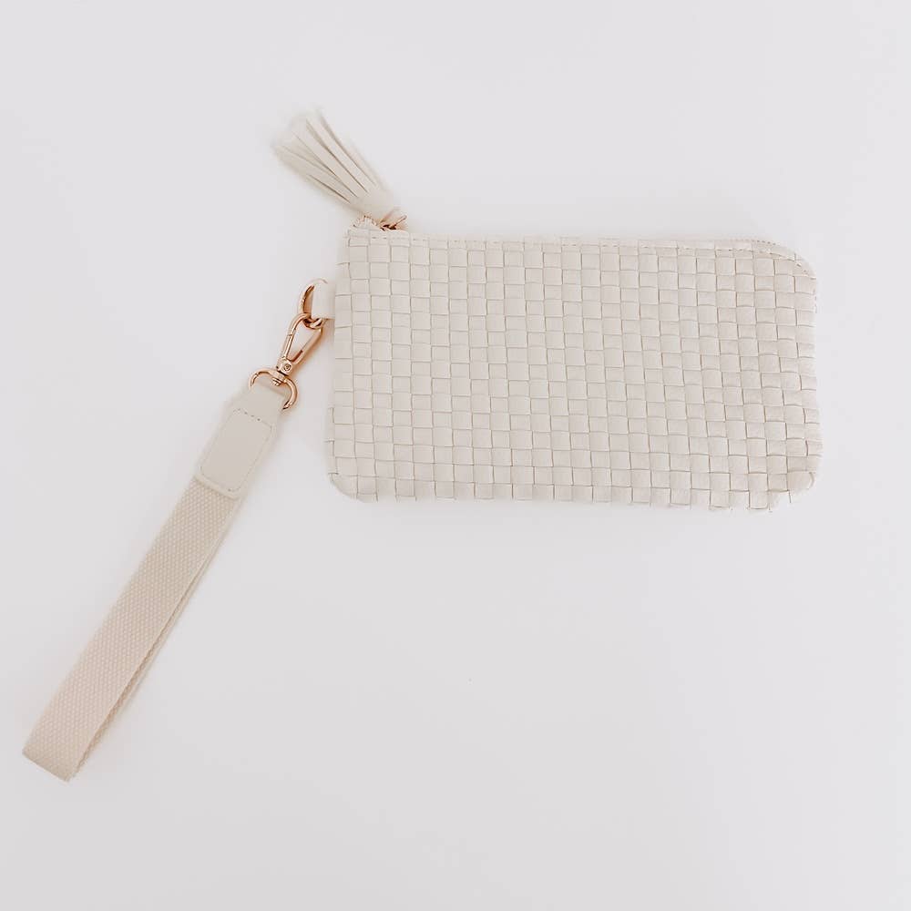 Emma Woven Clutch Wristlet