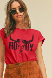 Howdy Cow Graphic Tee