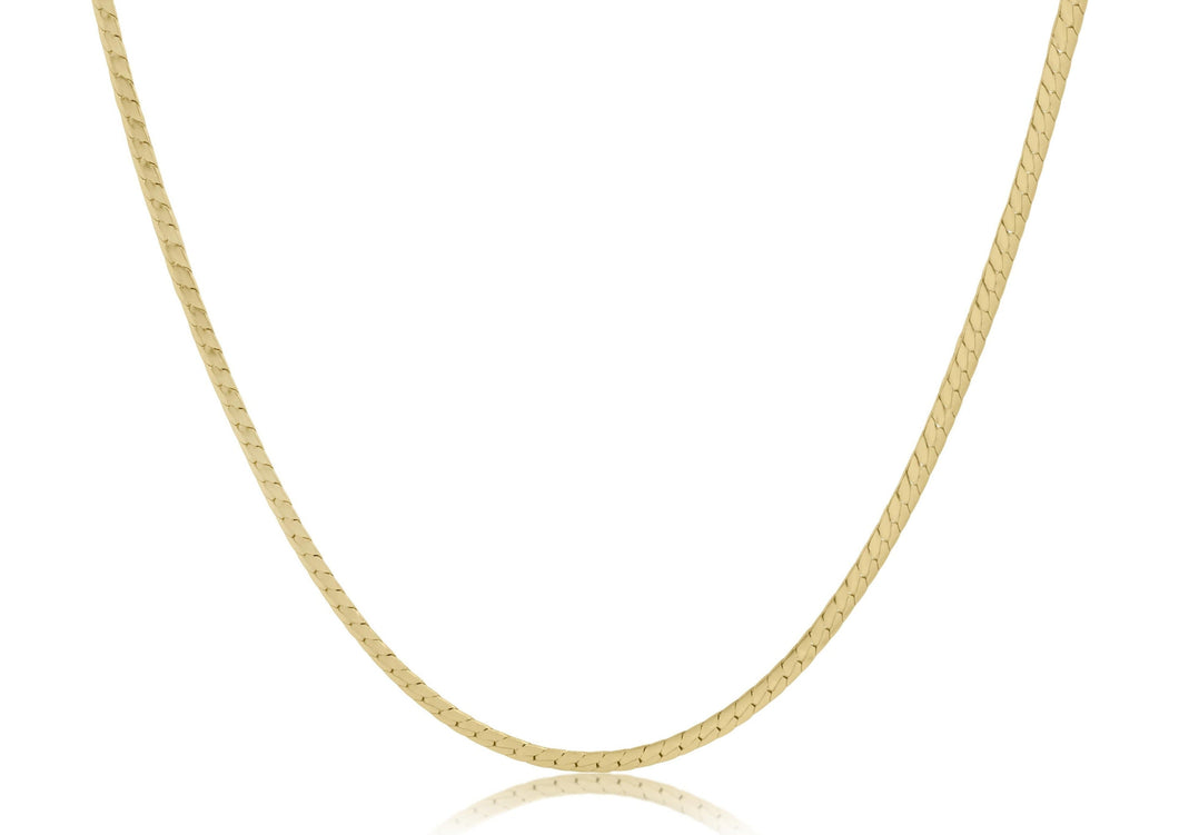 ￼ E Newton 15 inch choker herringbone chain