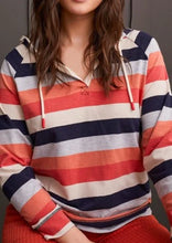 Load image into Gallery viewer, Tribal Striped Raglan Hoodie