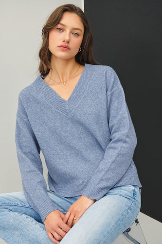 Blue Sky Boxy Sweater