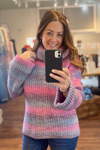 Tribal Marled Rainbow Sweater