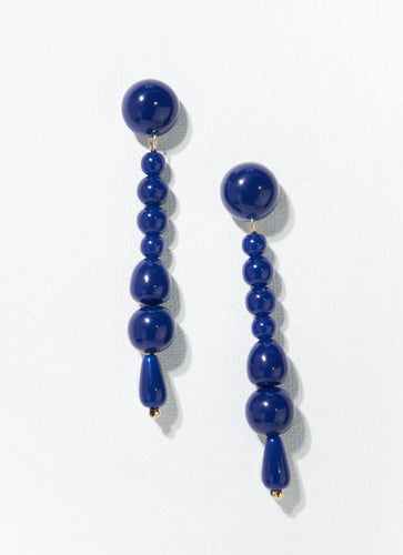 Ink + Alloy Long Drop Bead Earrings